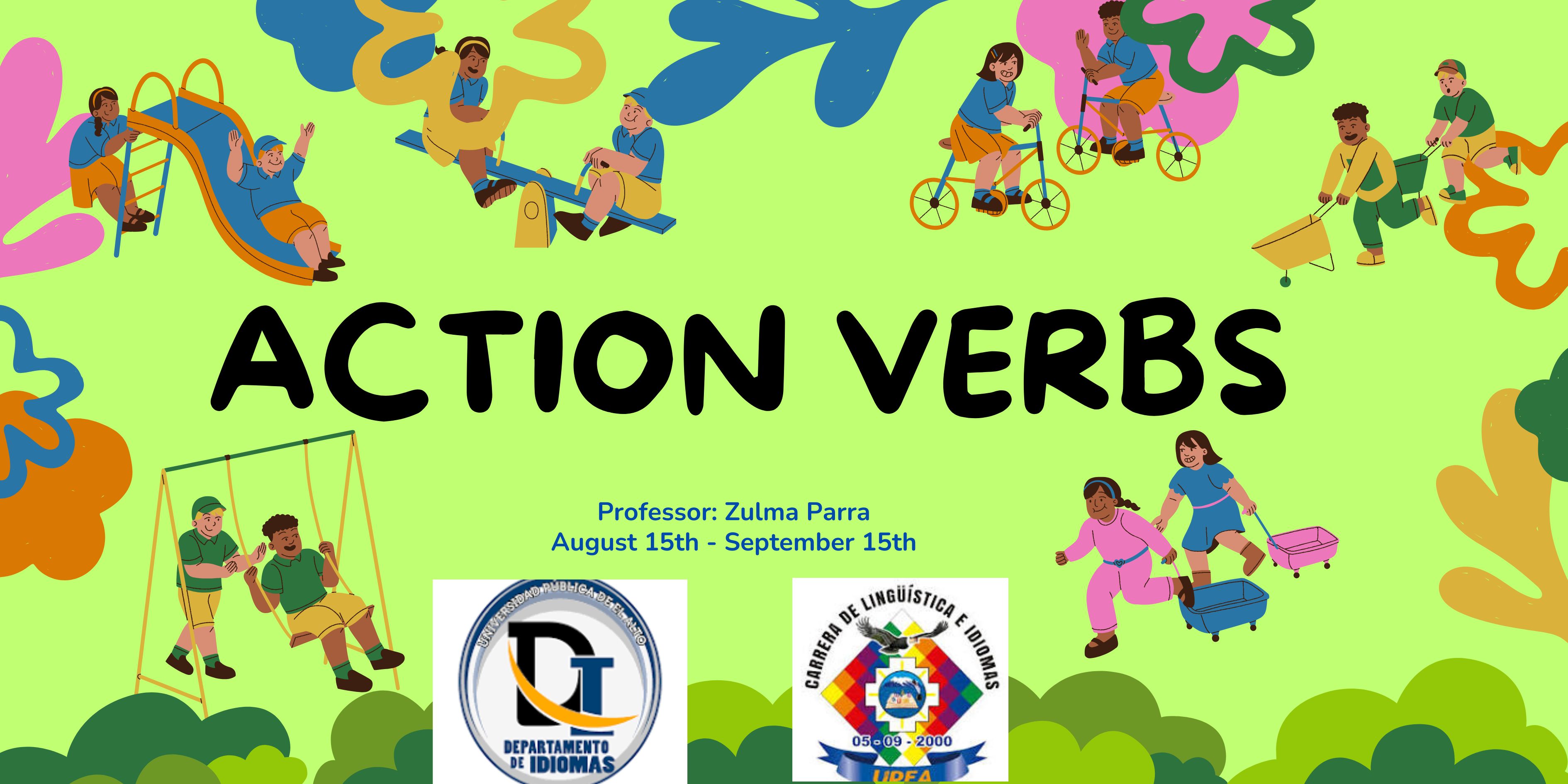 Learning action verbs together 